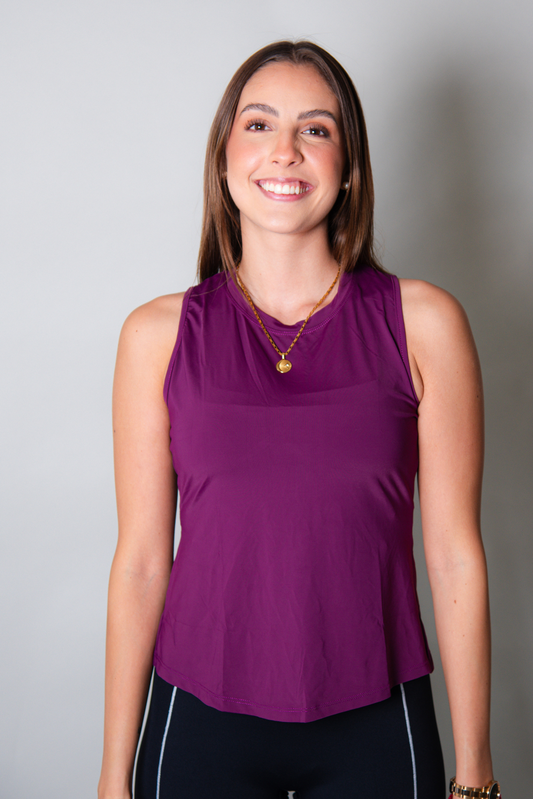 Blusa Nara Ciruela