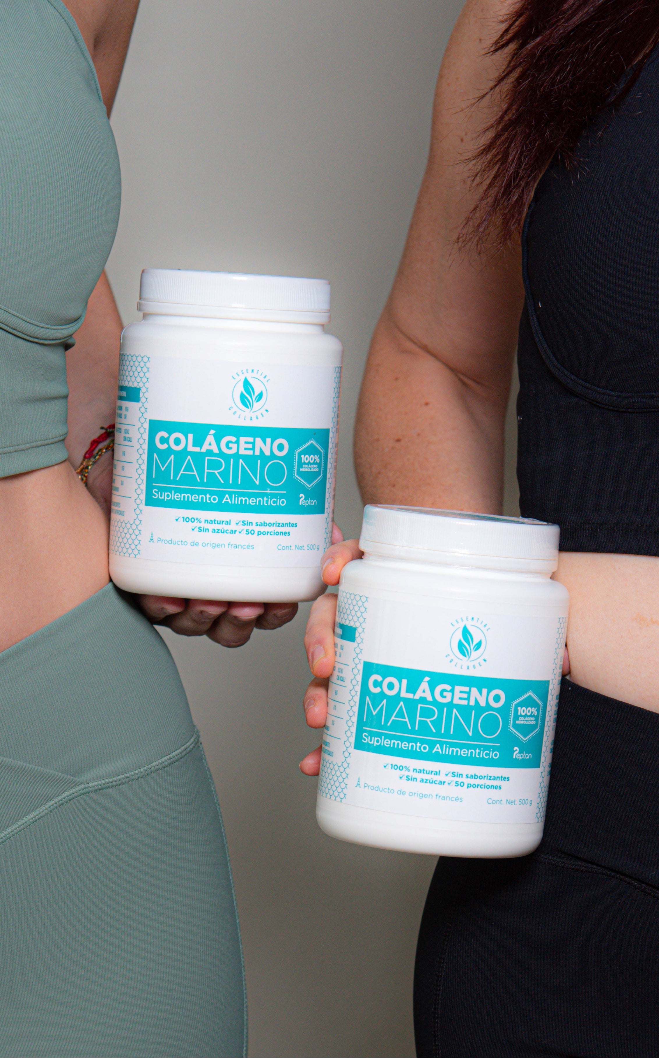 Colágeno hidrolizado marino en polvo de origen francés, ideal para personas activas y deportistas, enfocado en apoyar la recuperación muscular, el cuidado de articulaciones y el bienestar diario.