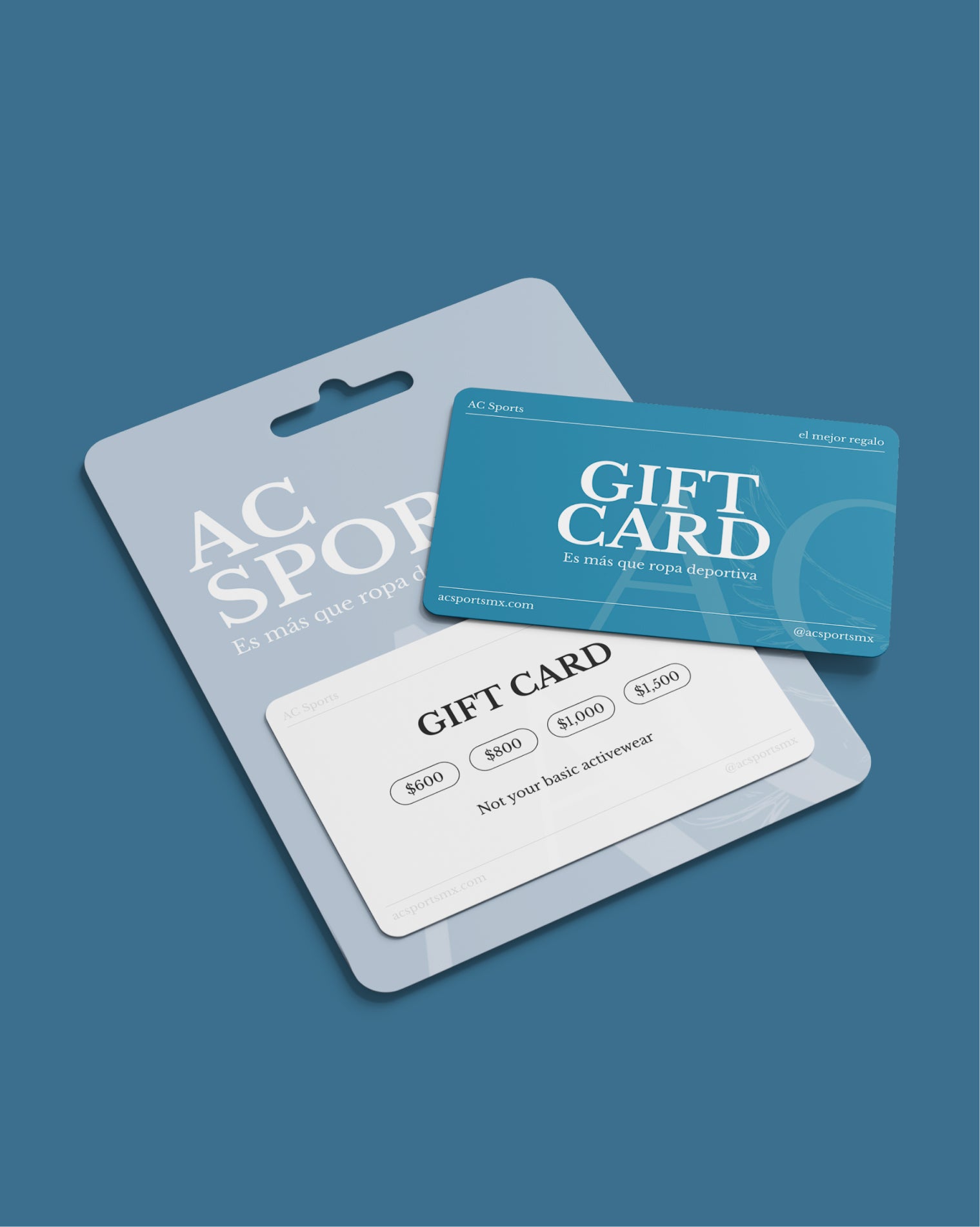 Gift Card AC Sports, tarjetas de regalo para ropa deportiva y accesorios de entrenamiento